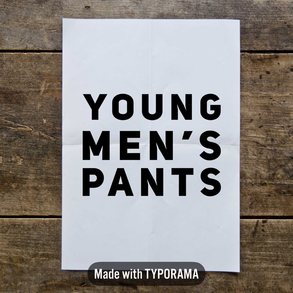 Young Men’s Pants